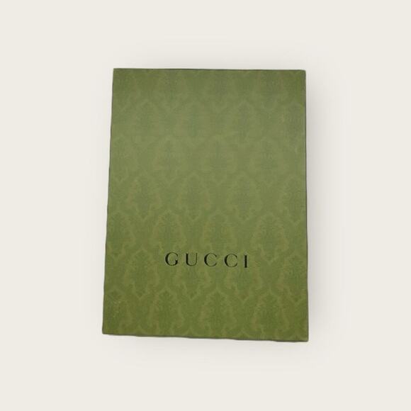GUC | Gucci | Storage/Gift Box w/ 2 Ribbons | Green | W12 x H15 x D2 inch - Picture 1 of 11